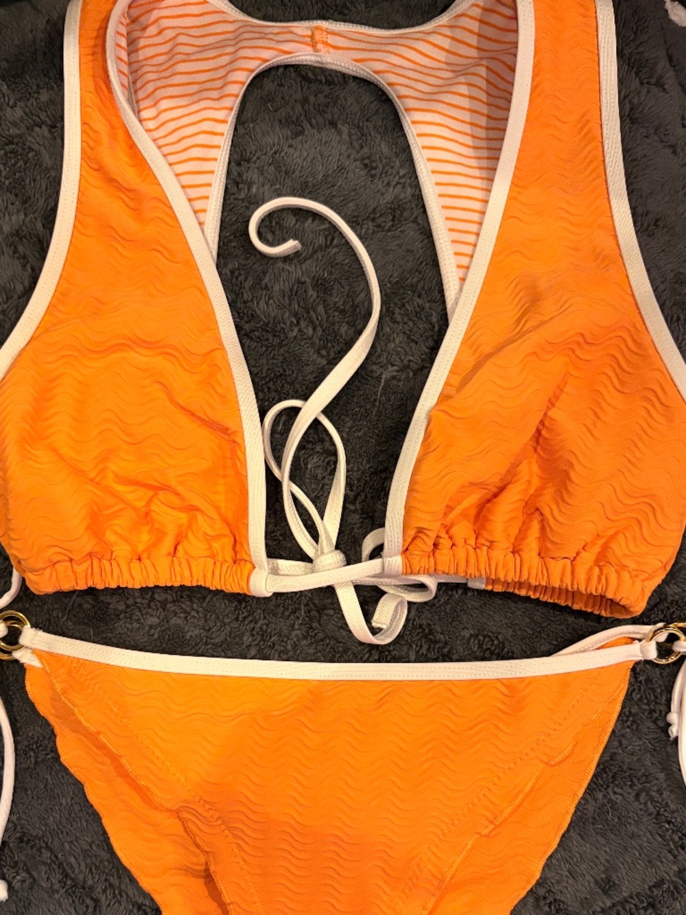 BODY GLOVE  BRIGHT ORANGE SIZE MED BIKINI